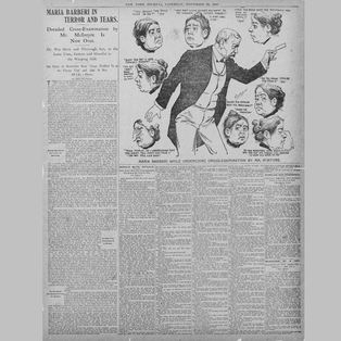 Articolo del New York Journal del 28 novembre 1896 su Maria Barbella