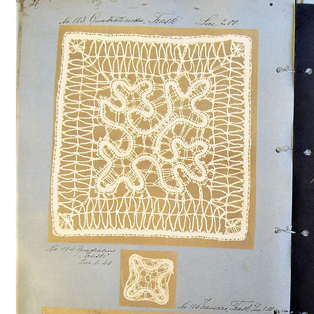 Pagine dal Campionario della Scuola Merletti di Brazzà, S. Margherita (Udine), Italia.